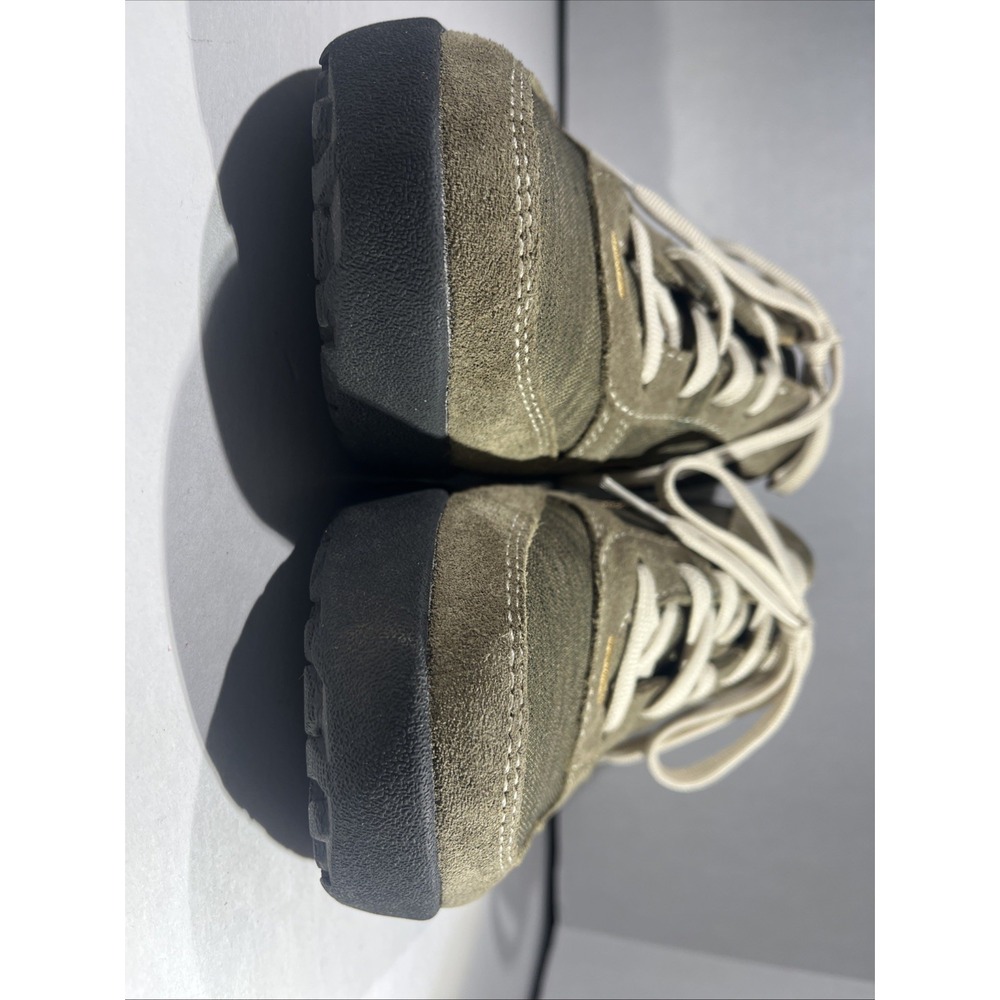 NWOB LL Bean Women's Size 9 Olive Green Canvas Suede Walking Sneakers Shoe - Picture 4 of 6